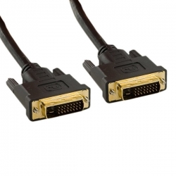 4World Kabel monitorowy DVI-DM/DVI-DM (24+1) dual link 10M|czarny