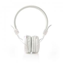 Nedis Słuchawki bezprzewodowe Headphones | Bluetooth® | Nauszne | Składane | białe