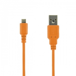 4World Kabel transmisja i ładowanie micro USB 1.0m pomarańczowy