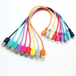 4World Kabel transmisja i ładowanie micro USB 1.0m pomarańczowy