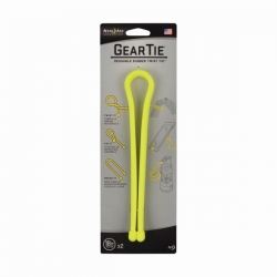 Nite Ize Zestaw linek Gear Tie Original 18" gumowy żółty neon 2 sztuki