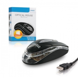 4World Mysz optyczna Basic Line, USB, podświetlana