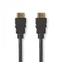 Nedis Przewód High Speed HDMI™ z Ethernet | HDMI™ złącze - HDMI™ złącze | 1.0 m | czarny