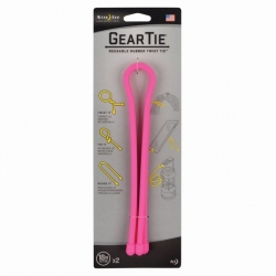 Nite Ize Zestaw linek Gear Tie Original 18" gumowy różowy neon 2 sztuki