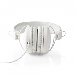 Nedis Słuchawki przewodowe | Nauszne | Składane | 1.2 m przewód |białe