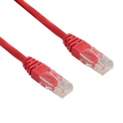 4World Kabel Sieciowy CAT 5e UTP 15m|czerwony