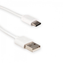 4World Kabel do ładowania i przesyłu danych, USB 2.0 M- USB C, 100cm, biały