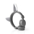 Nedis Wired Headphones | 1.2 m Round Cable | On-Ear | Detachable Magnetic Ears | Willy Wolf | Grey