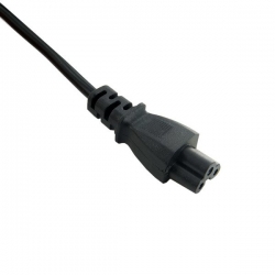 4World Komputerowy kabel zasilający ''koniczynka'' 1,8m 3 żyłowy|czarny