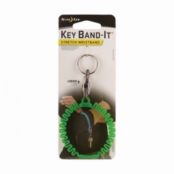 Nite Ize Elastyczna opaska Key Band-It z brelokiem do kluczy limonkowy