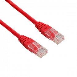4World Kabel Sieciowy CAT 5e UTP 1m|czerwony