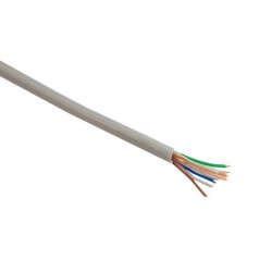 4World Kabel instalacyjny skrętka UTP, 4x2, kat. 5e, drut 100m miedź|szary