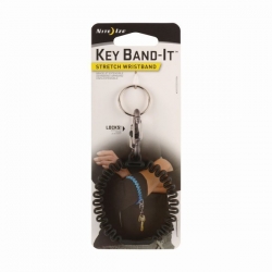 Nite Ize Elastyczna opaska Key Band-It z brelokiem do kluczy szary