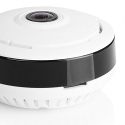 Smartwares Kamera do wnętrz IP, 960P HD, kąt widzenia 360°, Wi-Fi, sterowana smartphonem, biała