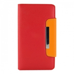 4World Etui ochronne do Galaxy Note 2 5.5'' Style czerwone