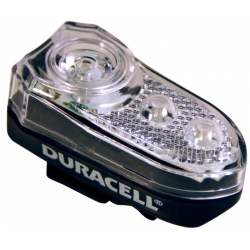Duracell Lampka rowerowa LED F02 światło ciągłe/ stroboskop przednie+ 2x AAA