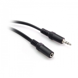 G&BL Kabel audio, Jack 3.5 M- Jack 3.5 F, 5m, czarny