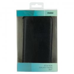 4World Etui ochronne do Galaxy Note 2 5.5'' Leather czarne